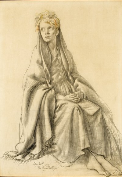 Study for The Kerry Flute Player by Colin Unwin Gill